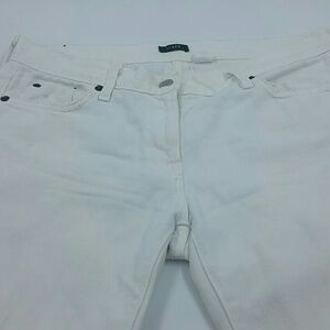 J. CREW l White Cotton Distressed Jeans F1